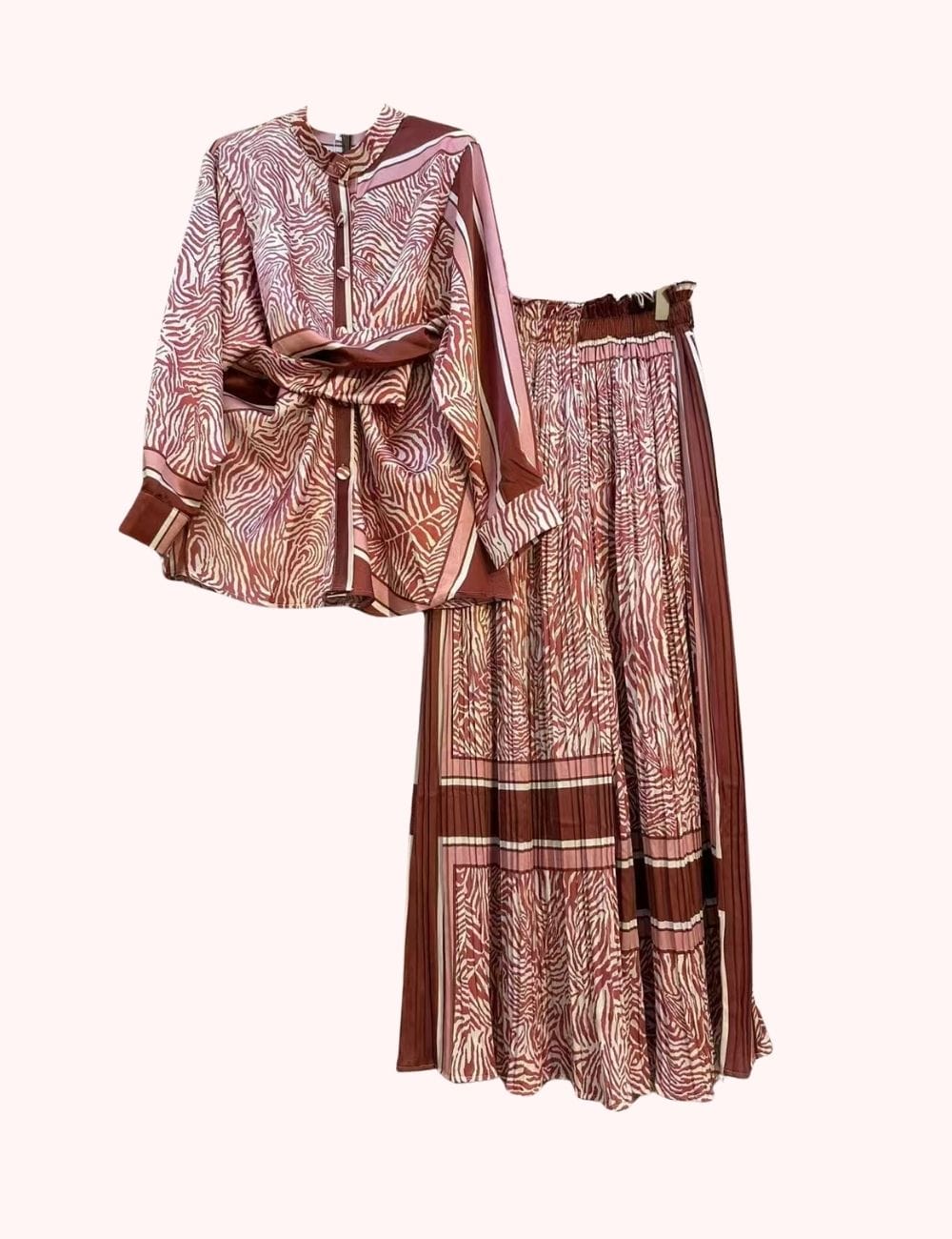 ensemble jupe et top kimono