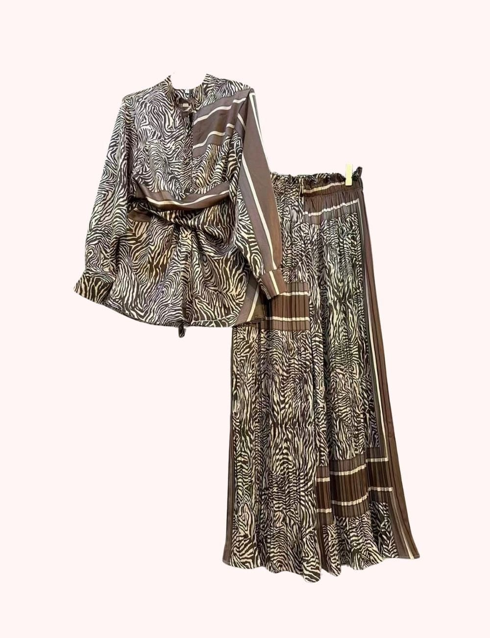 Kimono marron ensemble