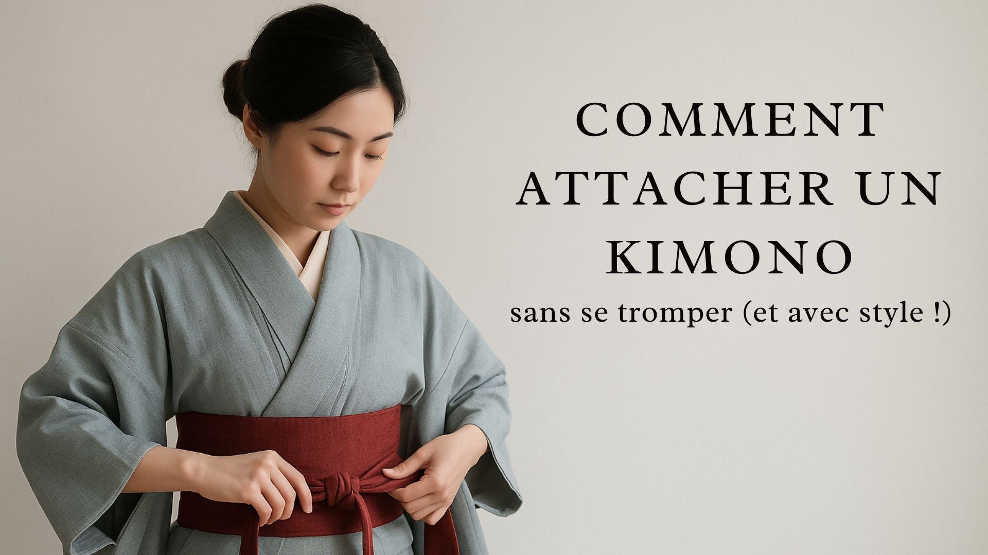 comment attacher un kimono