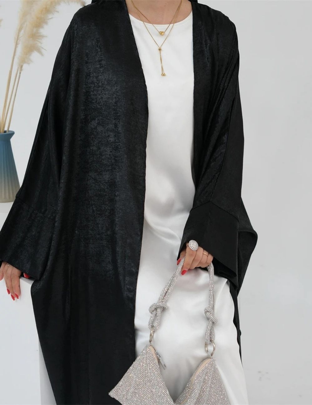 Abaya Kimono | Noir Majestueux