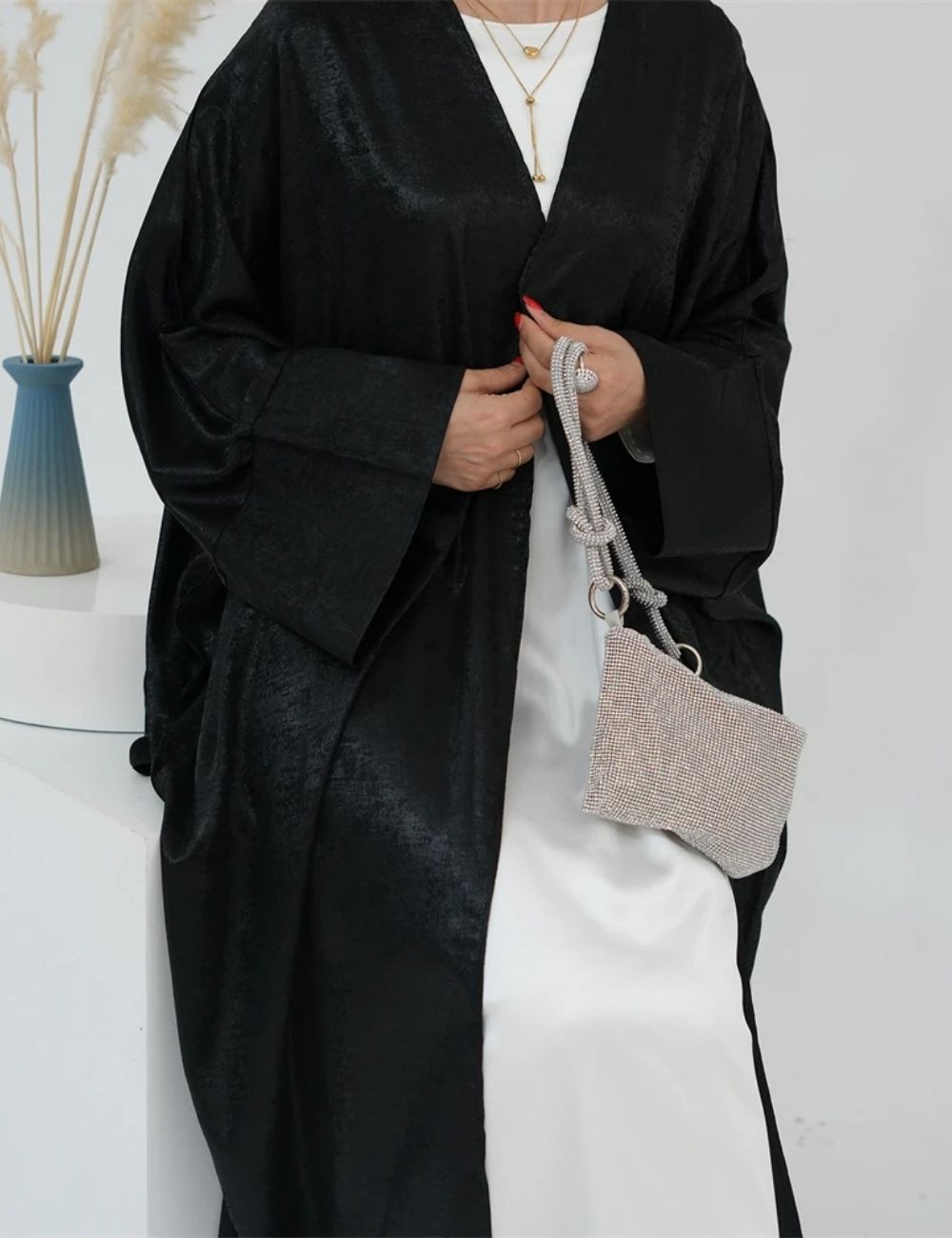 Abaya Kimono | Noir Majestueux