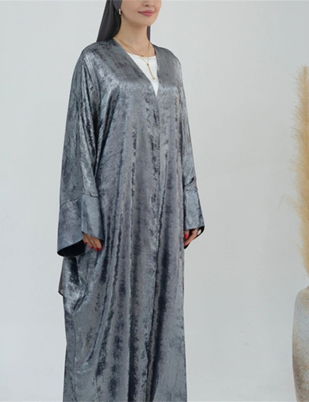 Abaya Kimono | Gris Majestueux