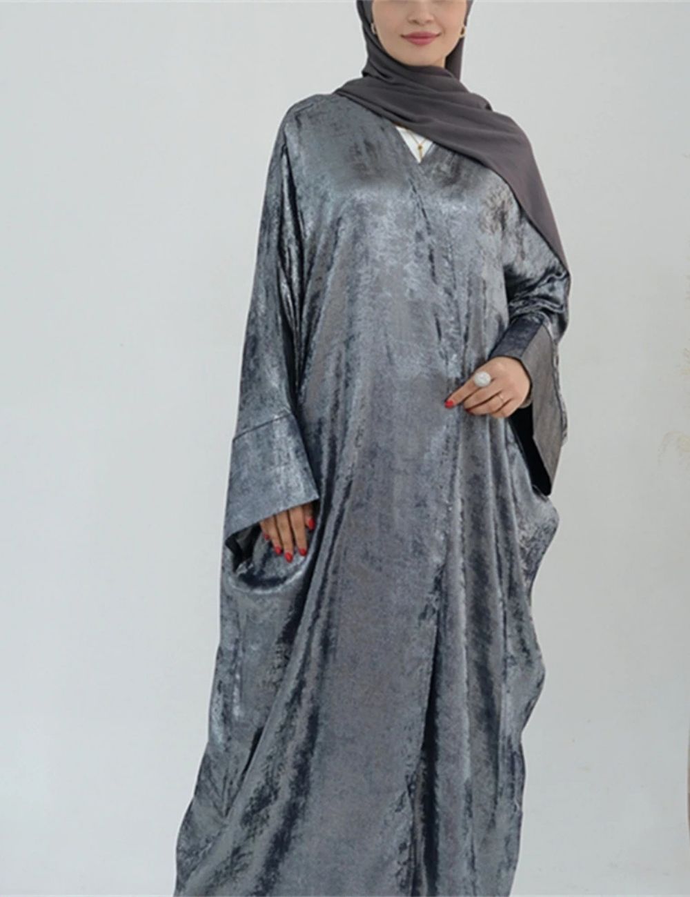 Abaya Kimono | Gris Majestueux