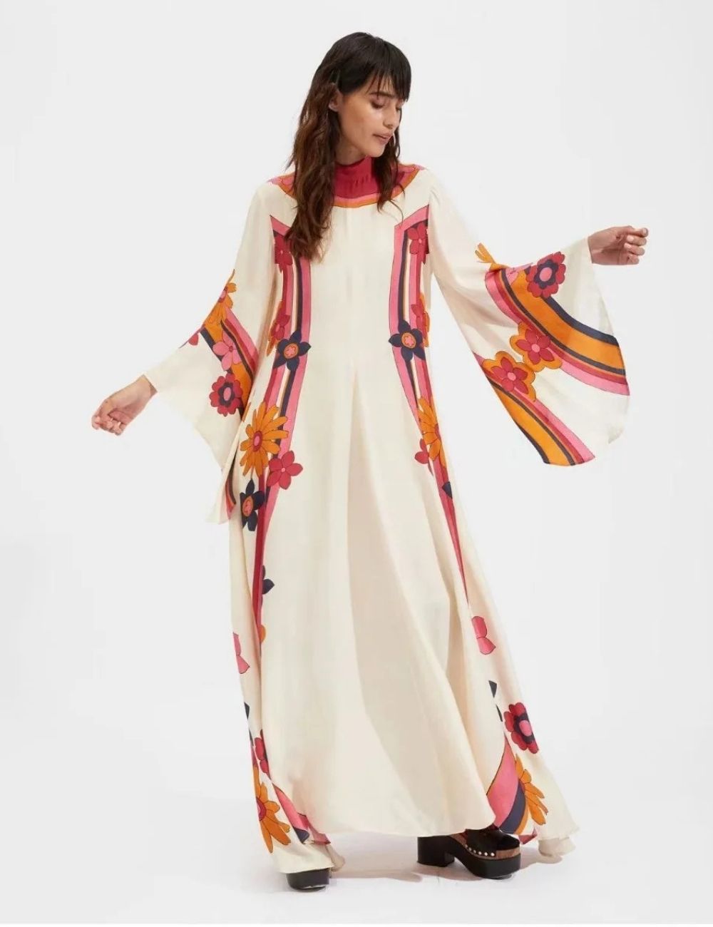 Robe Kimono Réversible | Abricot