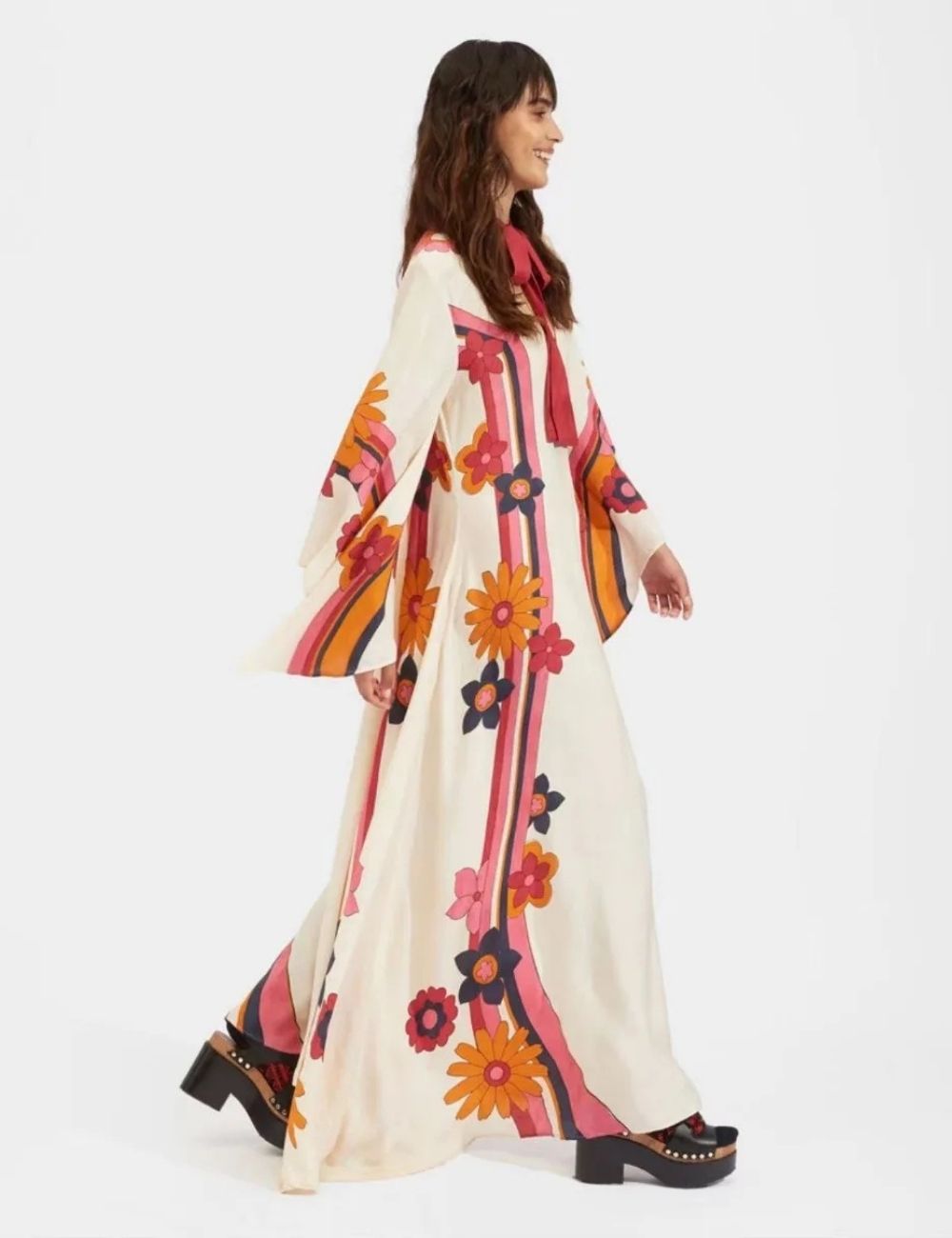 Robe Kimono Réversible | Abricot