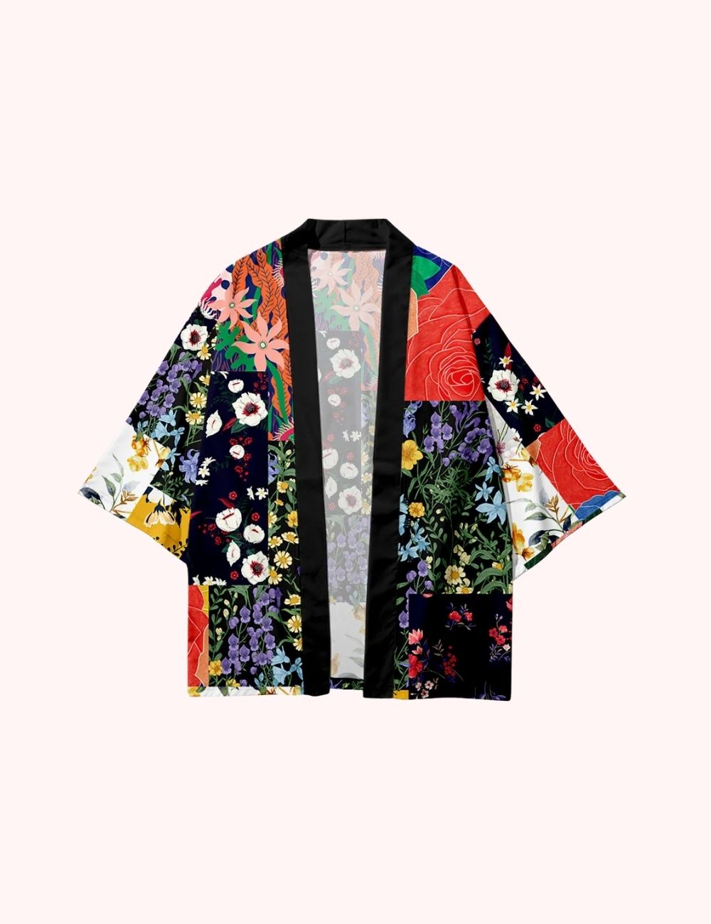 Kimono Japonais | Fleurs Colorées
