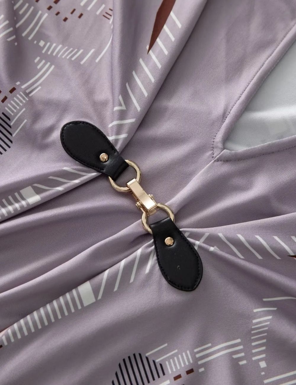 Kimono Long | Gris Géométrique