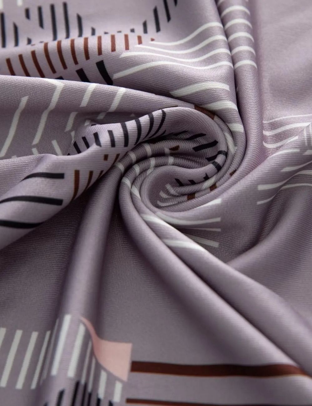 Kimono Long | Gris Géométrique
