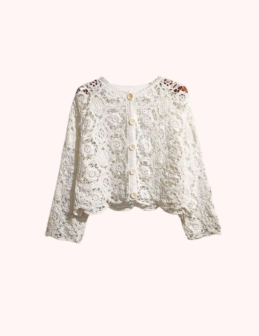 Veste Kimono | Fleurs Blanches