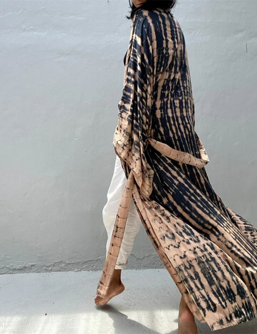 Kimono Long | Imprimé Terracotta