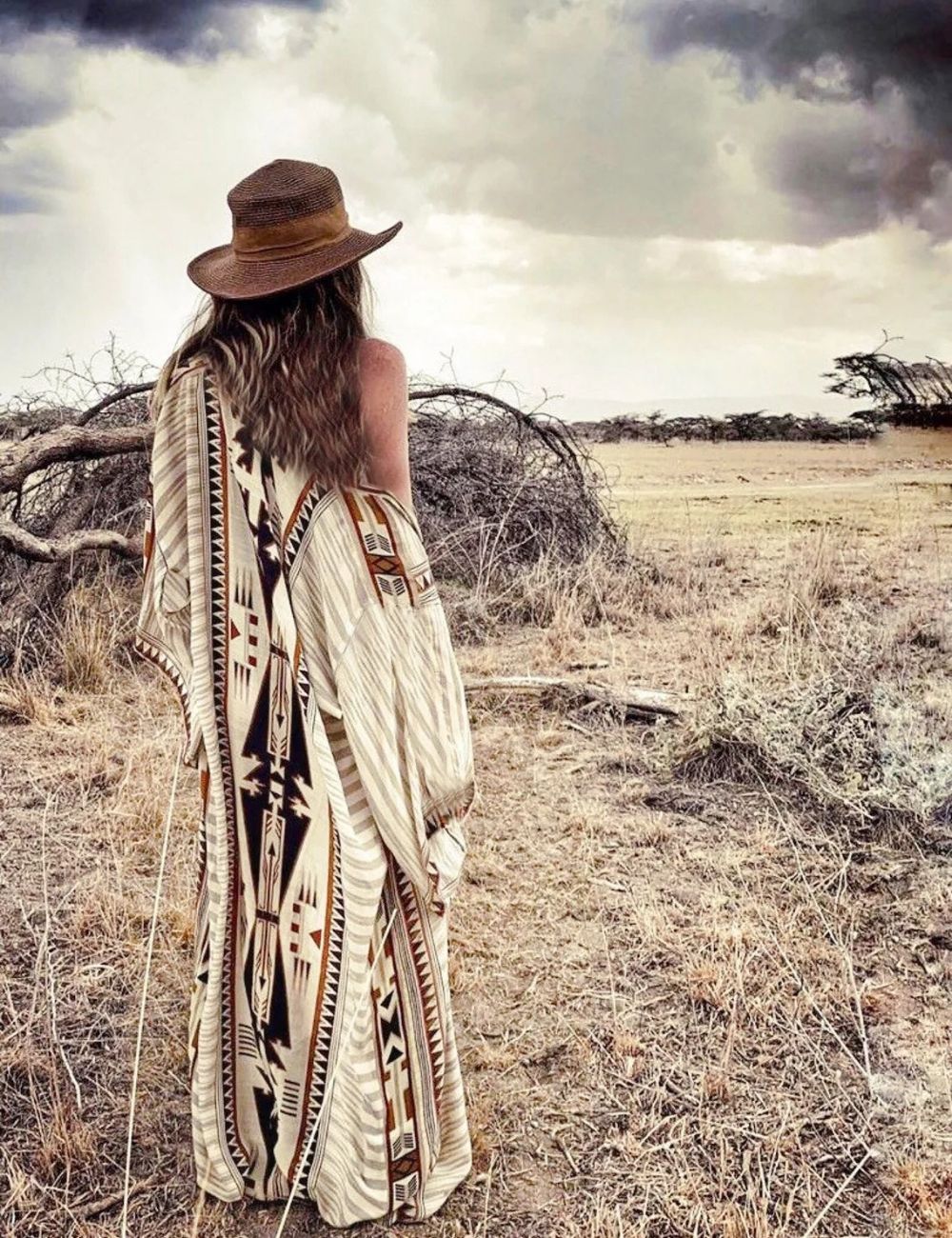 Kimono Long | Motifs Indiens