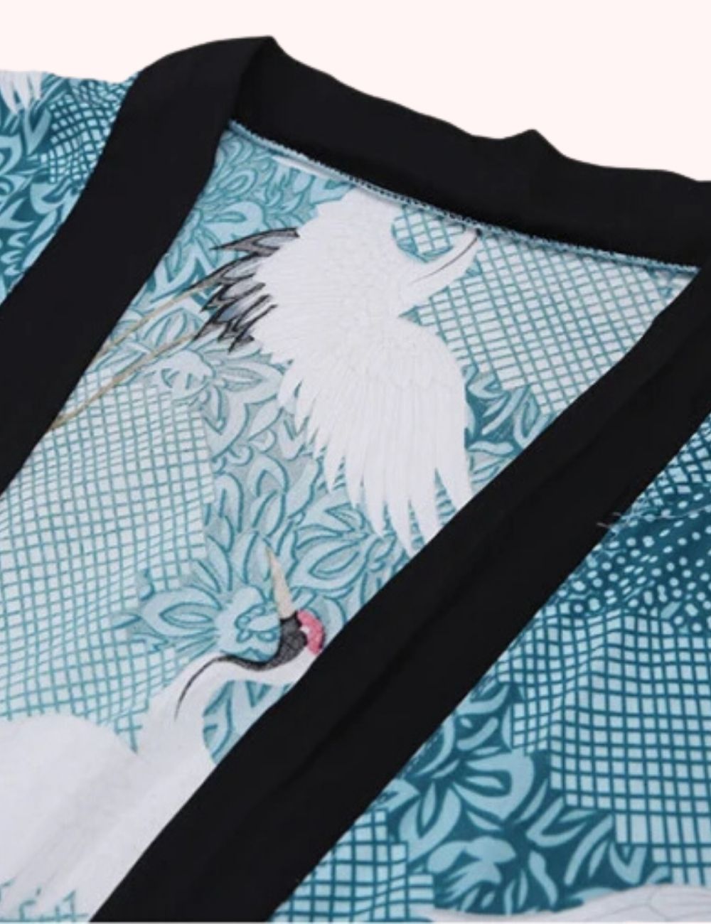 Kimono Long | Grues dans le Ciel Bleu