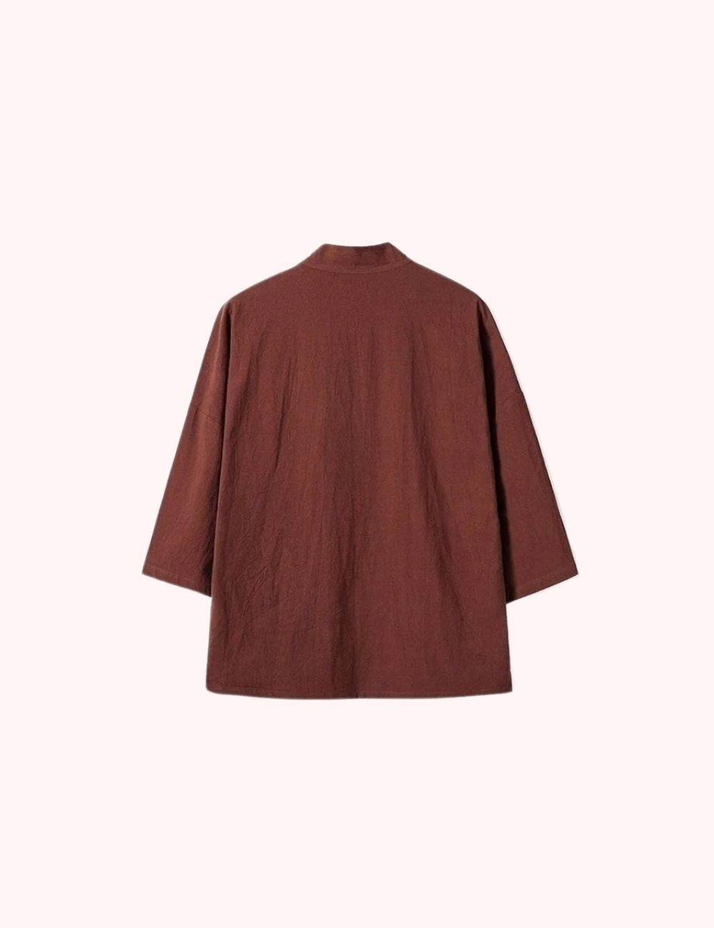 Veste Kimono en Lin | Marron Tengu