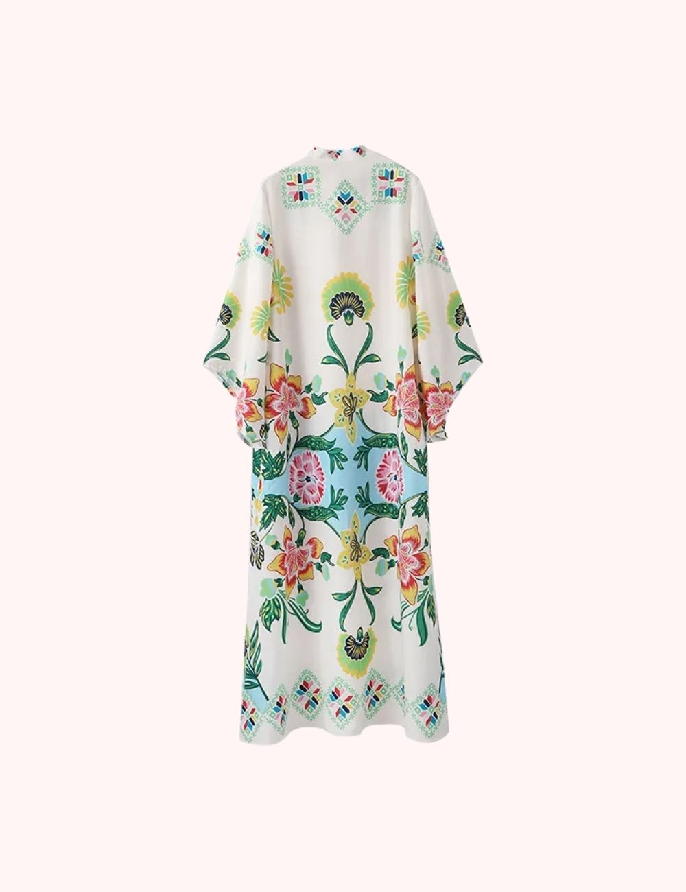 Robe Kimono Réversible | Plage Floriale