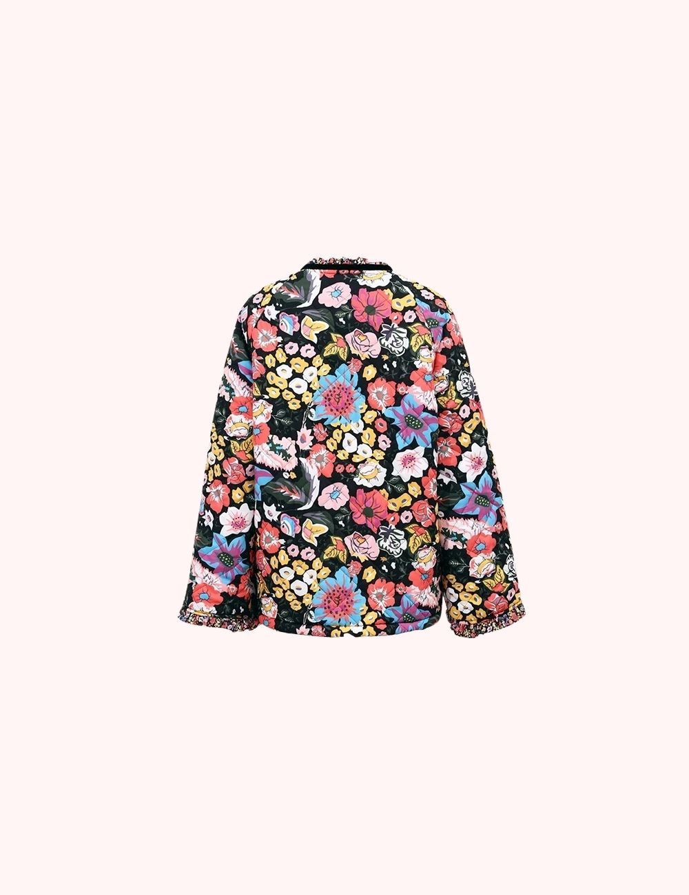 Veste Kimono Matelassée | Fleurs de Printemps