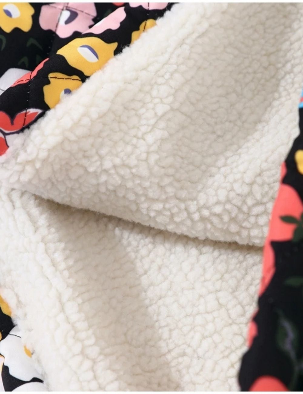 Veste Kimono Matelassée | Fleurs de Printemps