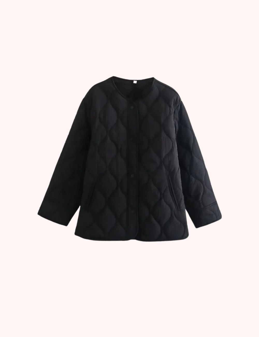 Veste Kimono Matelassée | Noir Profond