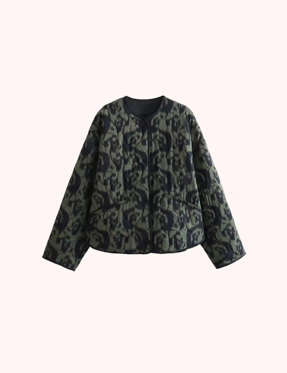 Veste Kimono Matelassée | Vert Olive