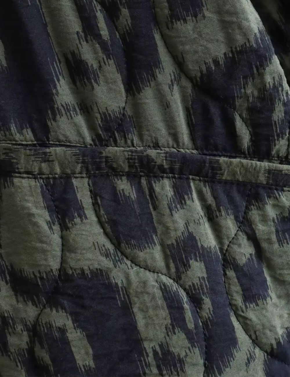 Veste Kimono Matelassée | Vert Olive