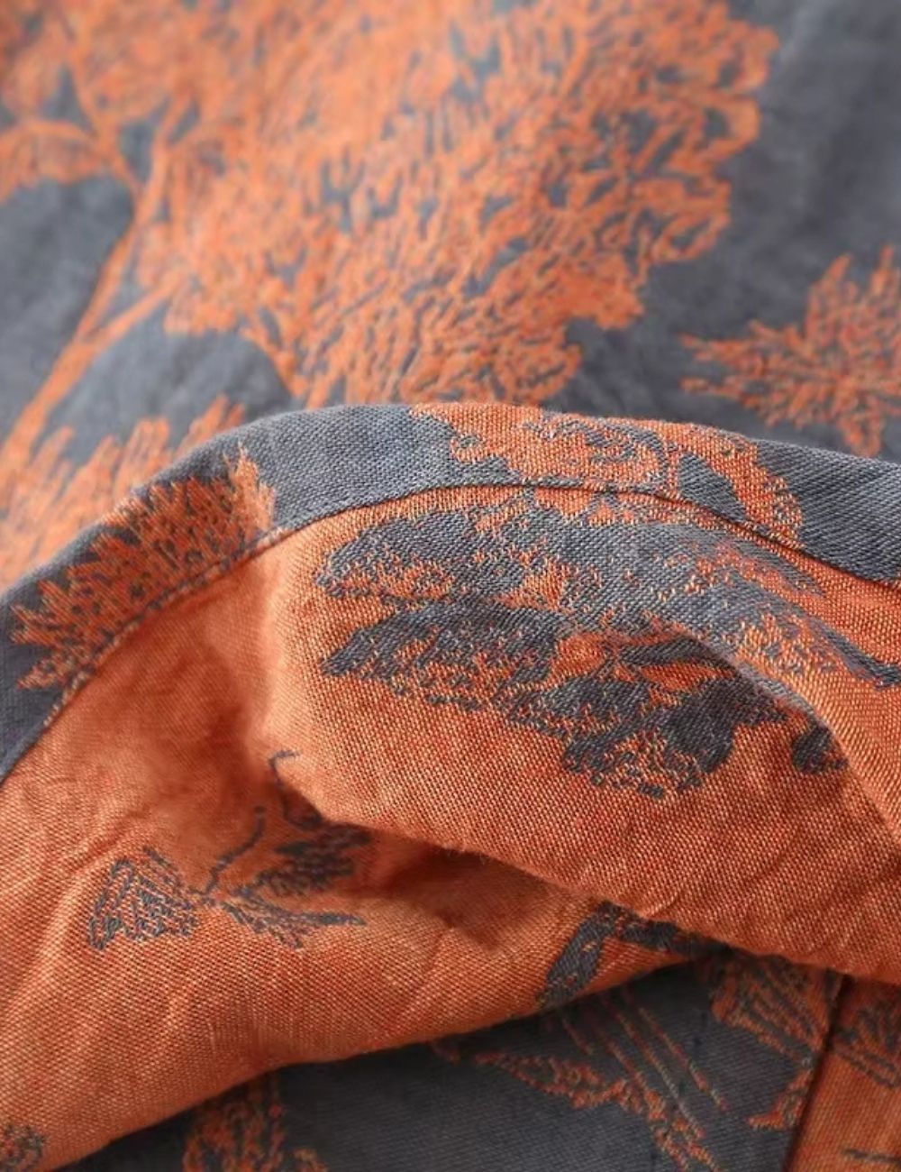 Peignoir Kimono Bleu | Edition Gris d'Automne