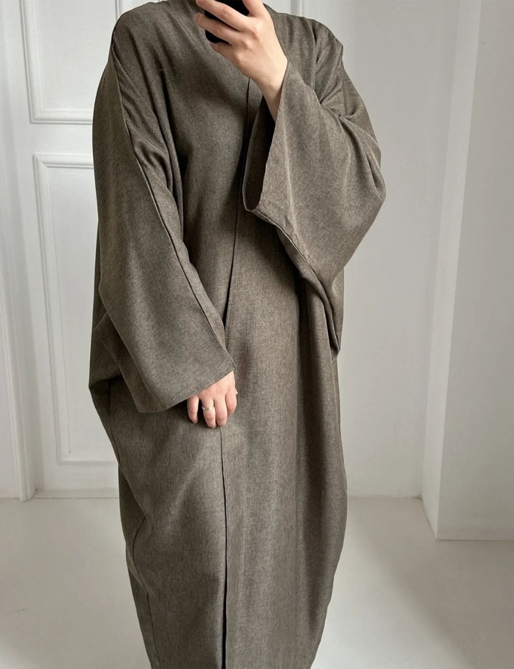 Abaya Kimono brun