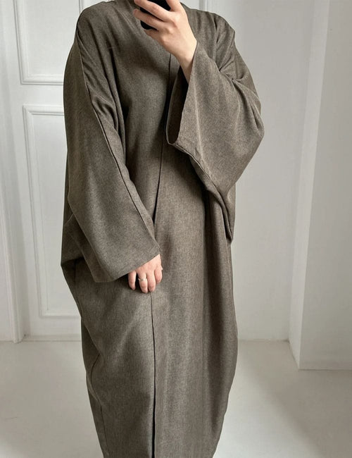 Abaya Kimono brun