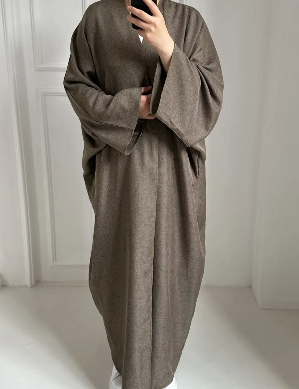 Abaya Kimono brun