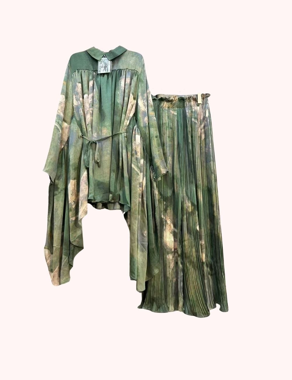 ensemble kimono vert
