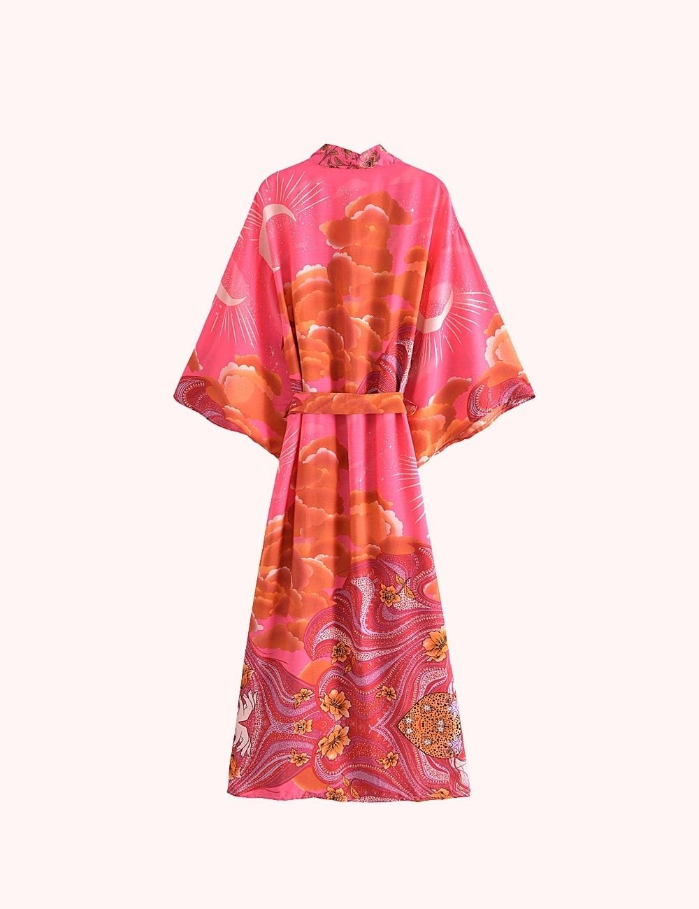 Kimono fleuri long