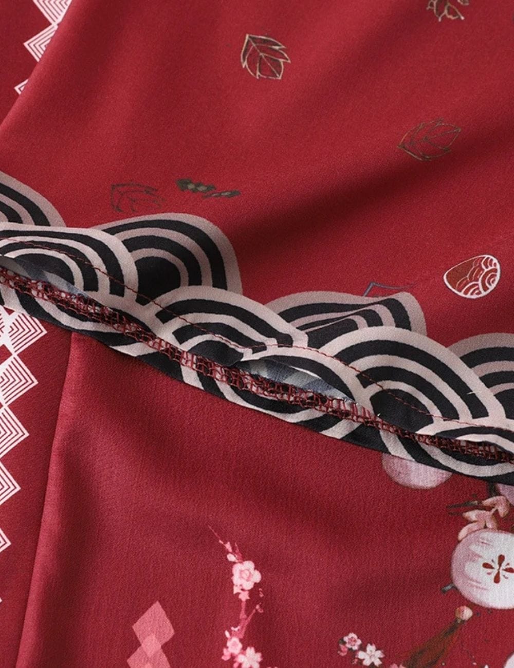 Kimono Japonais Rouge