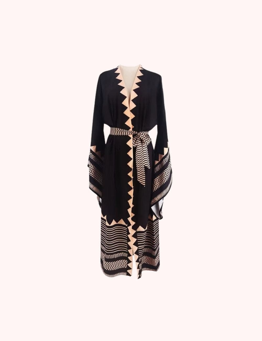 kimono long noir femme