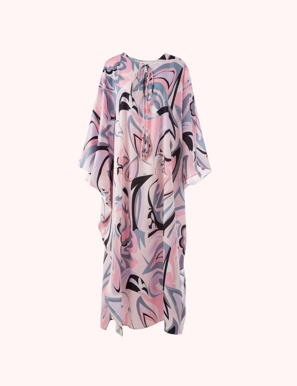 kimono long rose poudre