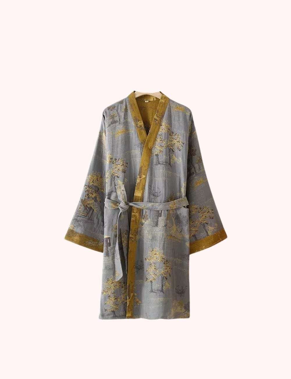 kimono peignoir court coton