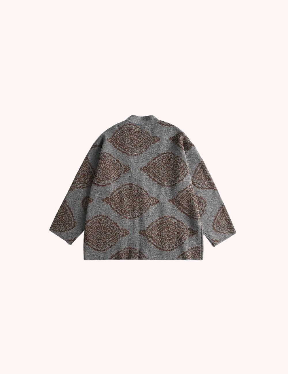 kimono veste grise