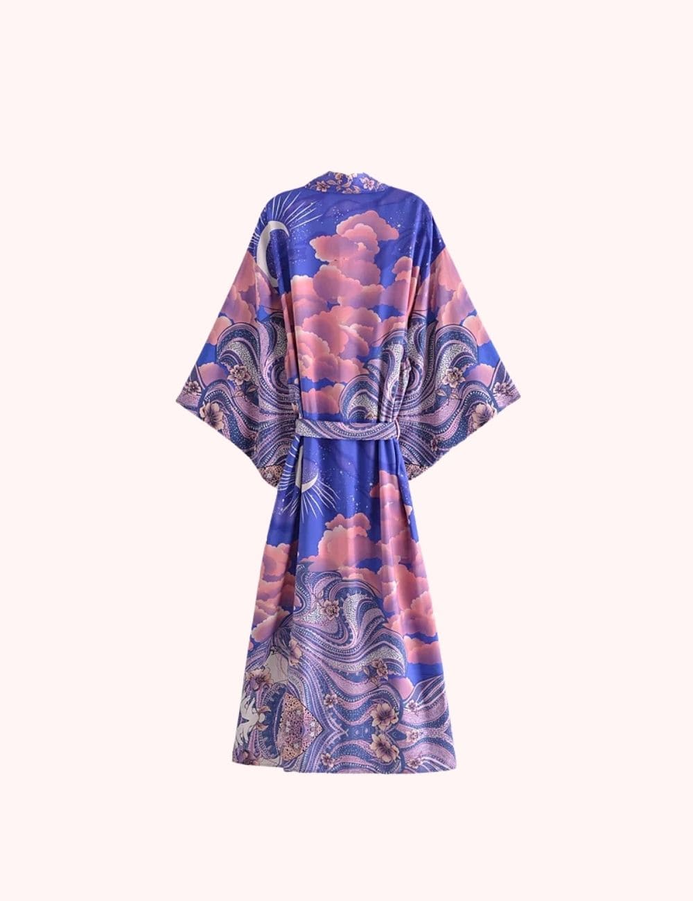 kimono violet long
