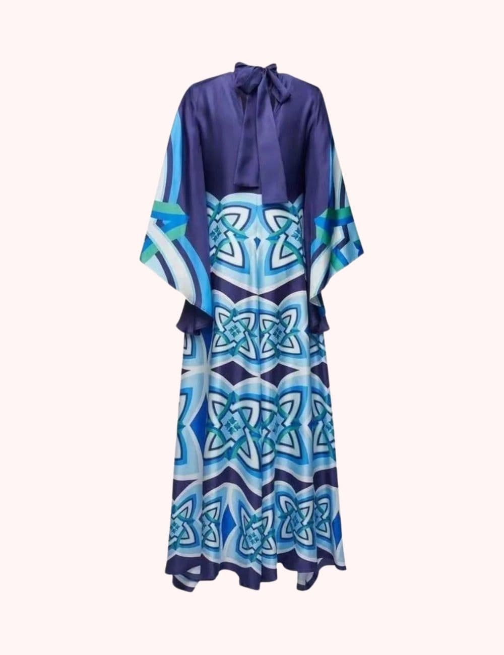 robe kimono bleu claire