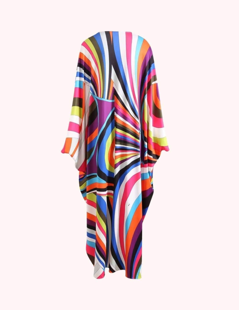 robe kimono rose et blanche