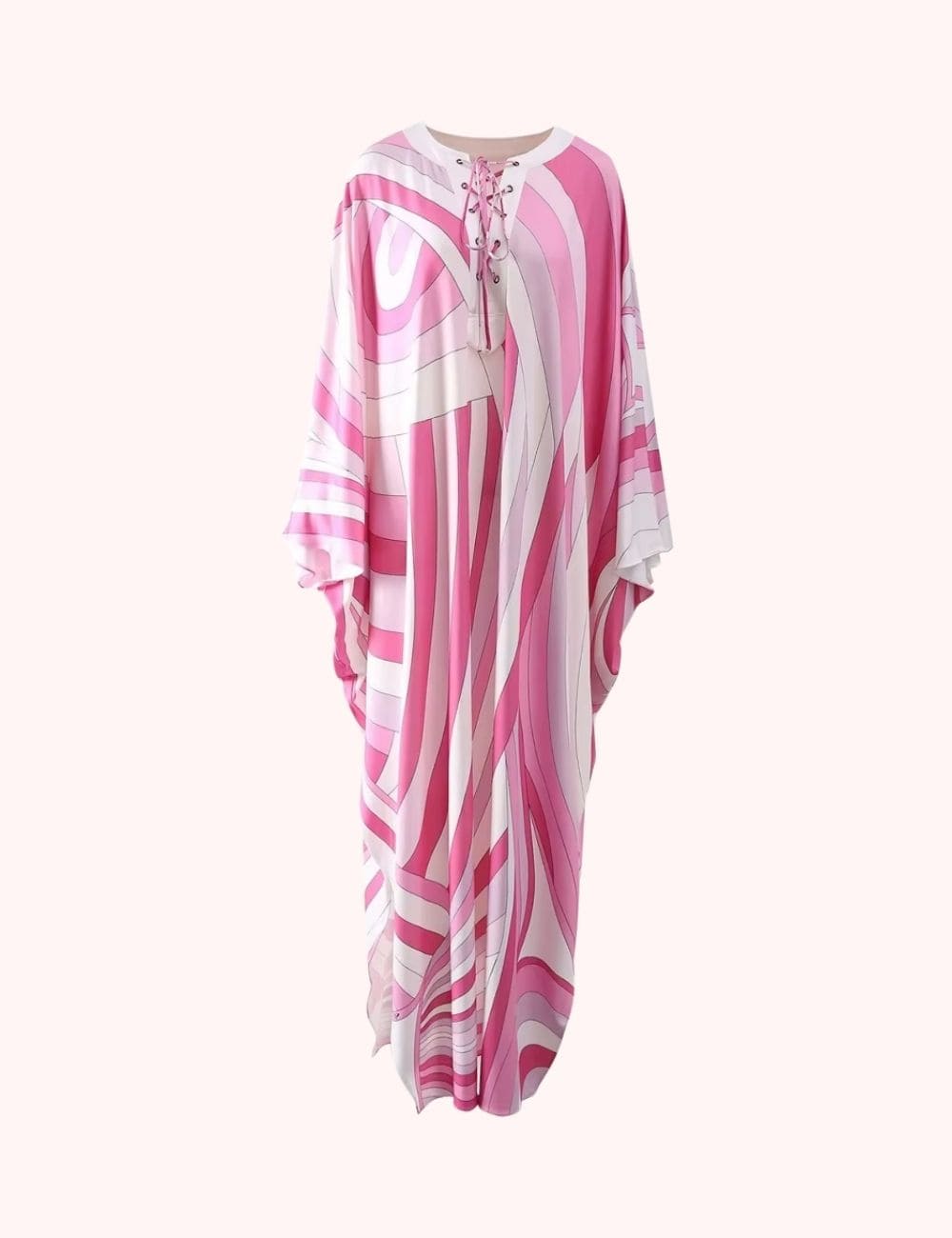 robe kimono rose soyeuse