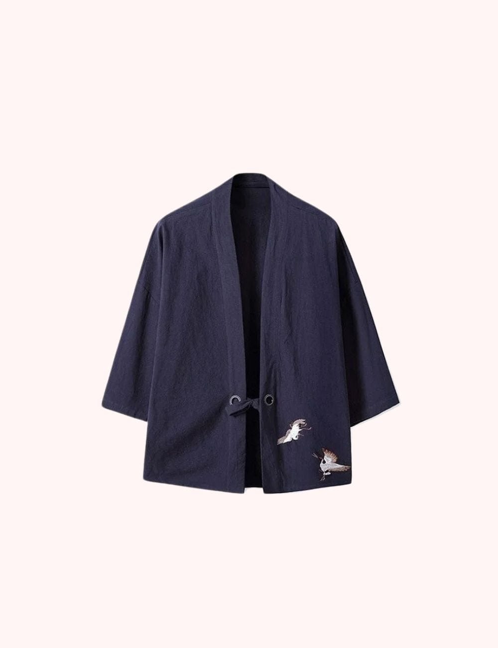 veste kimono bleu marine