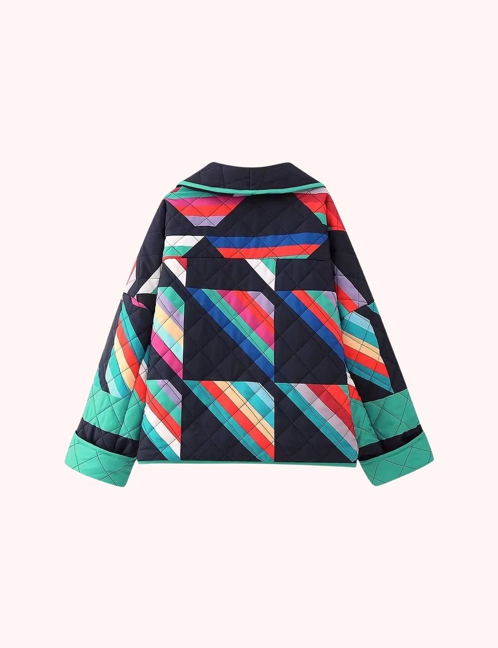 veste kimono ethnique matelassée