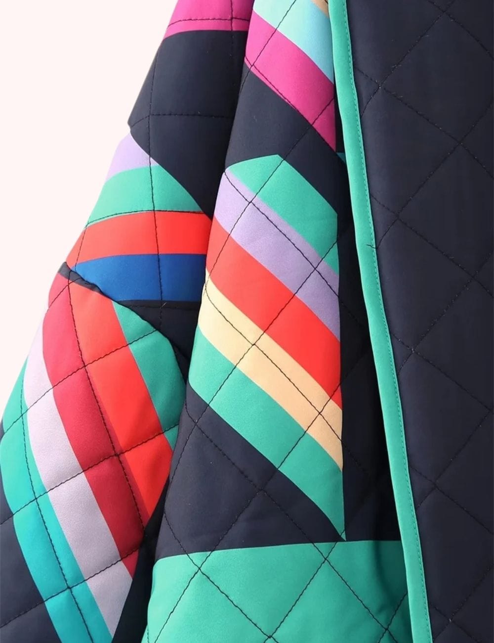 veste kimono ethnique matelassée