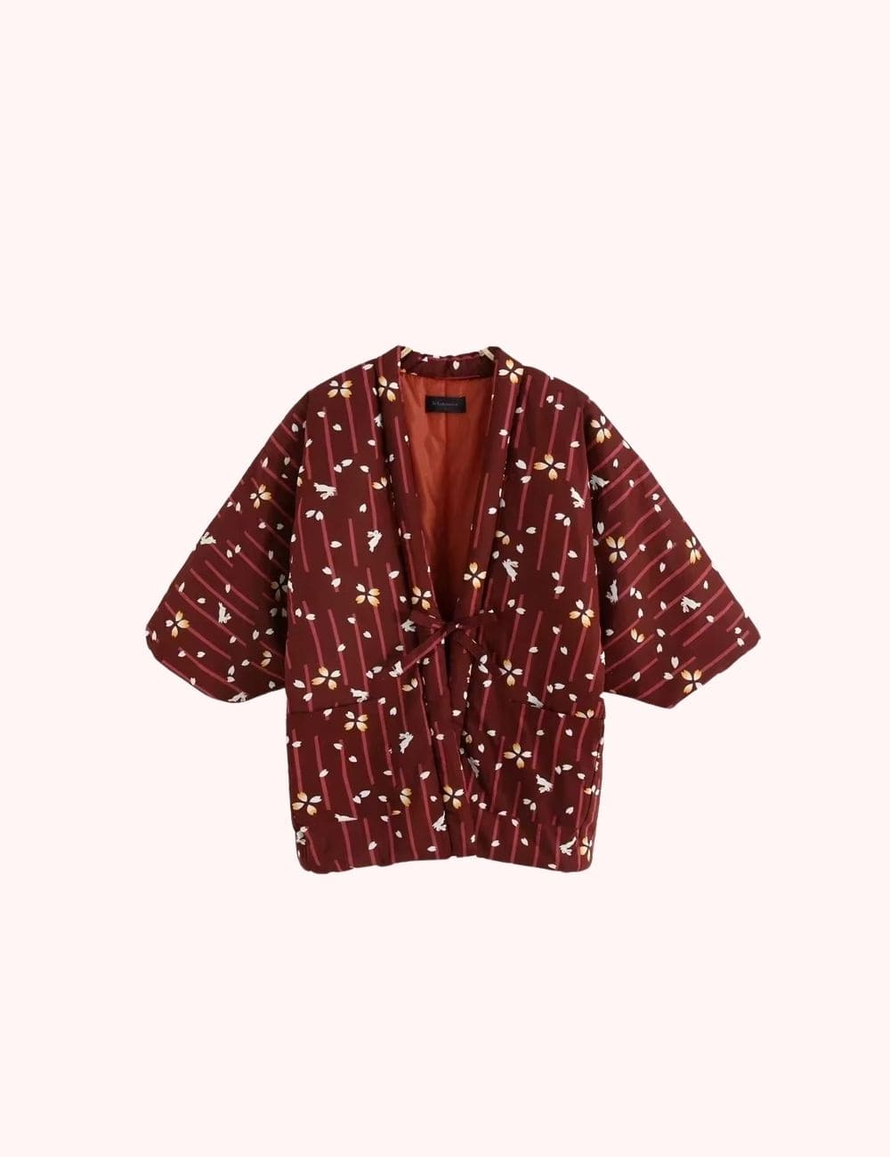 veste kimono fleuri femme