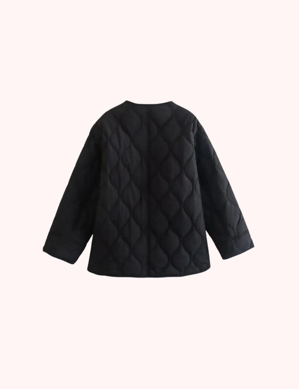 veste kimono matelassée femme noire