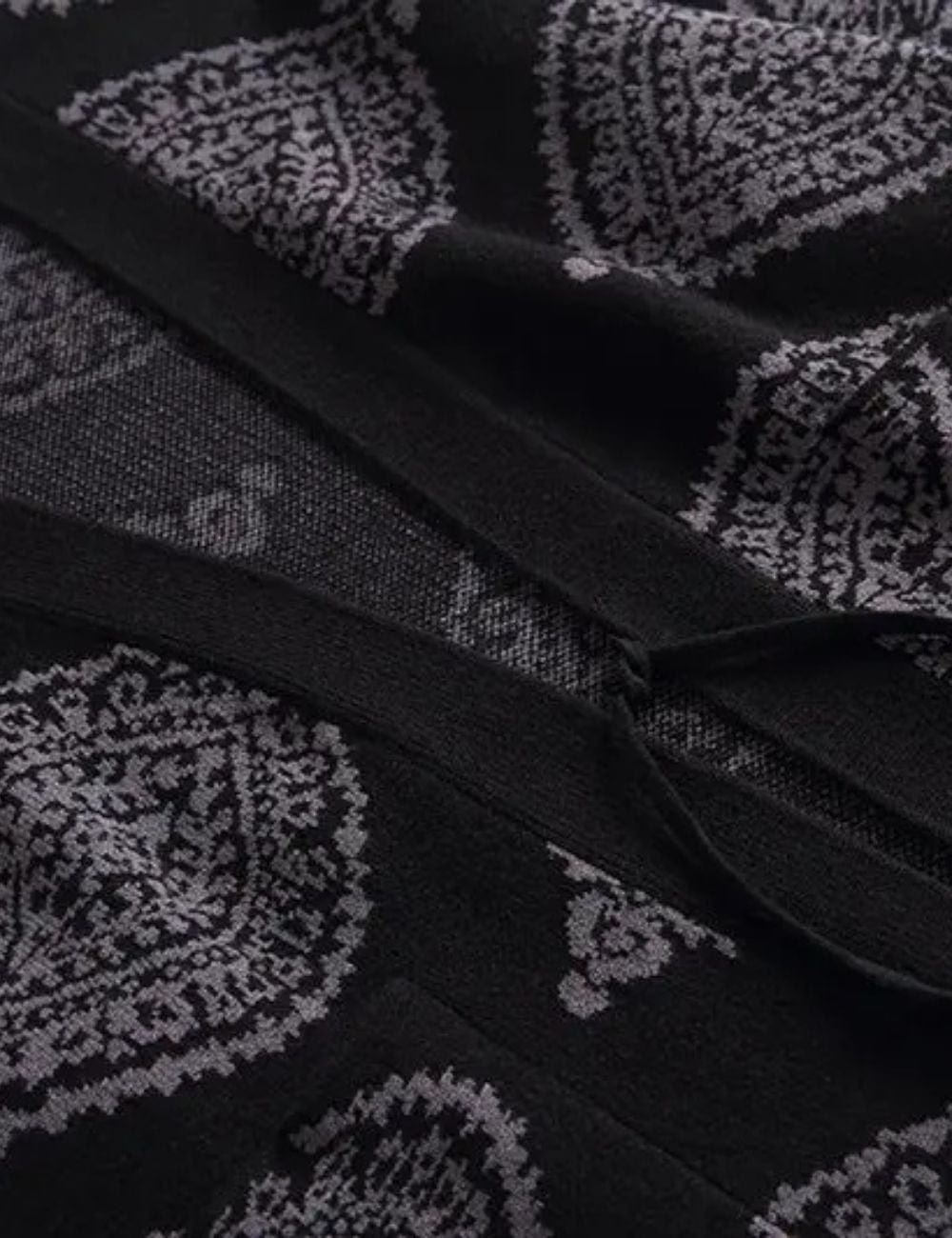 veste kimono noire femme​