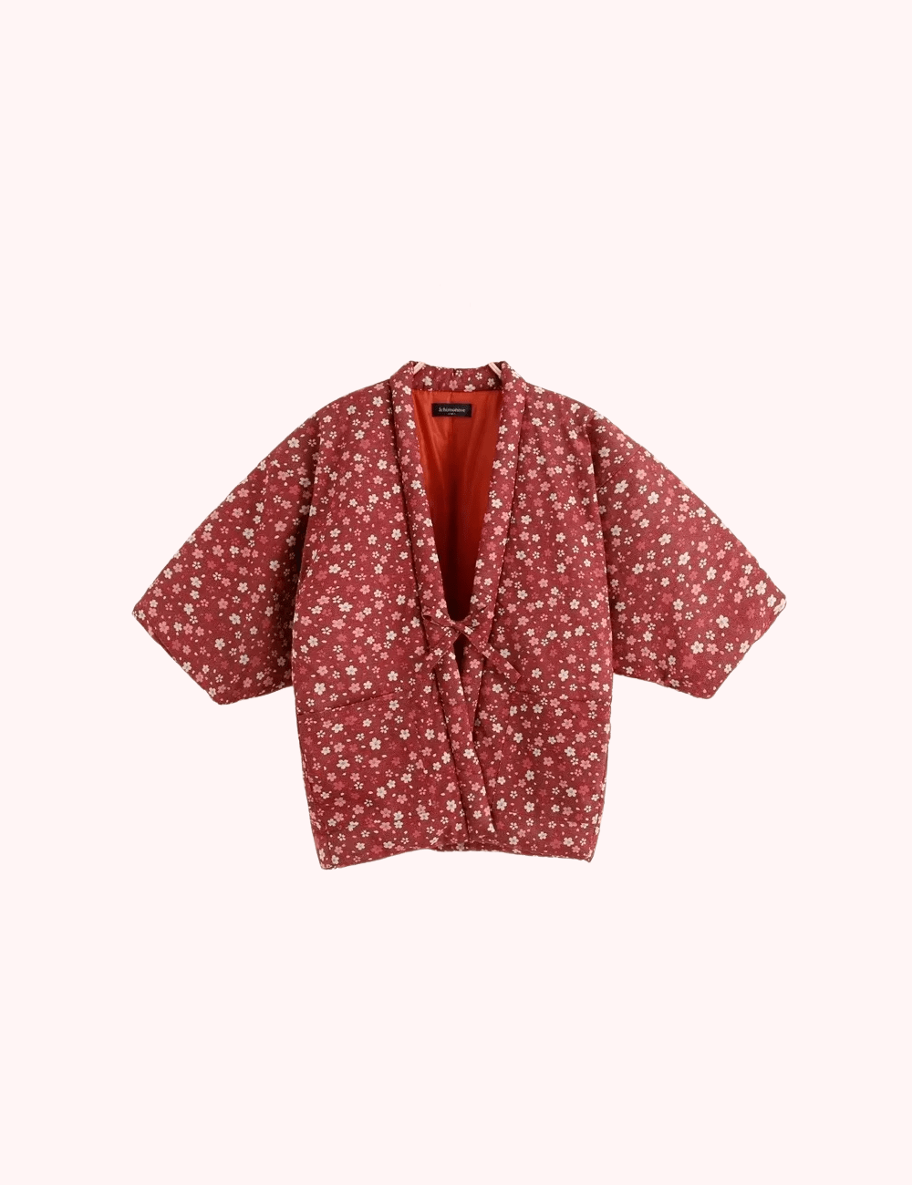veste kimono traditionnelle rouge